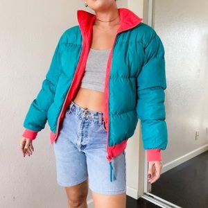 Vintage Reversible Columbia Puffer Jacket
